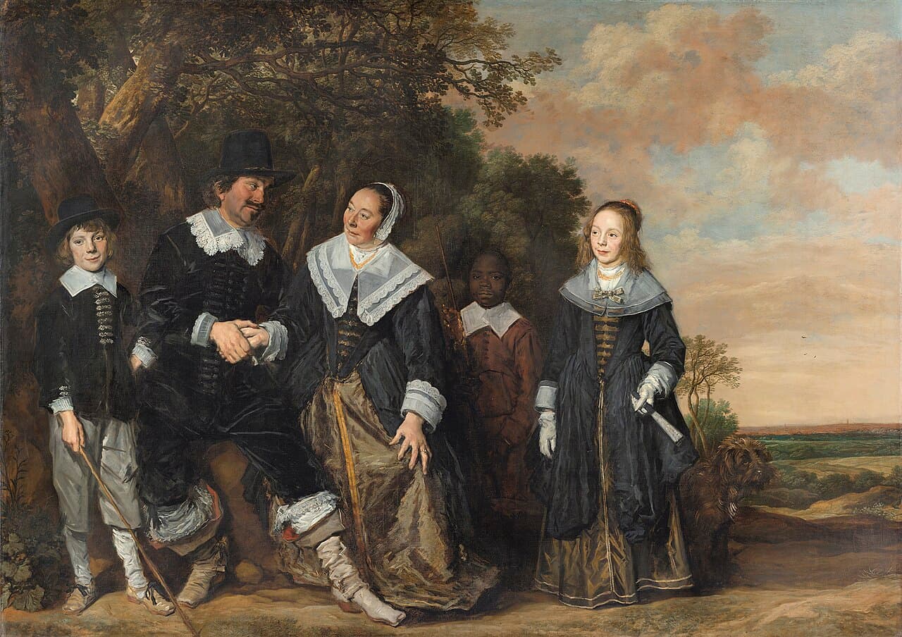 Portrait de famille dans un paysage